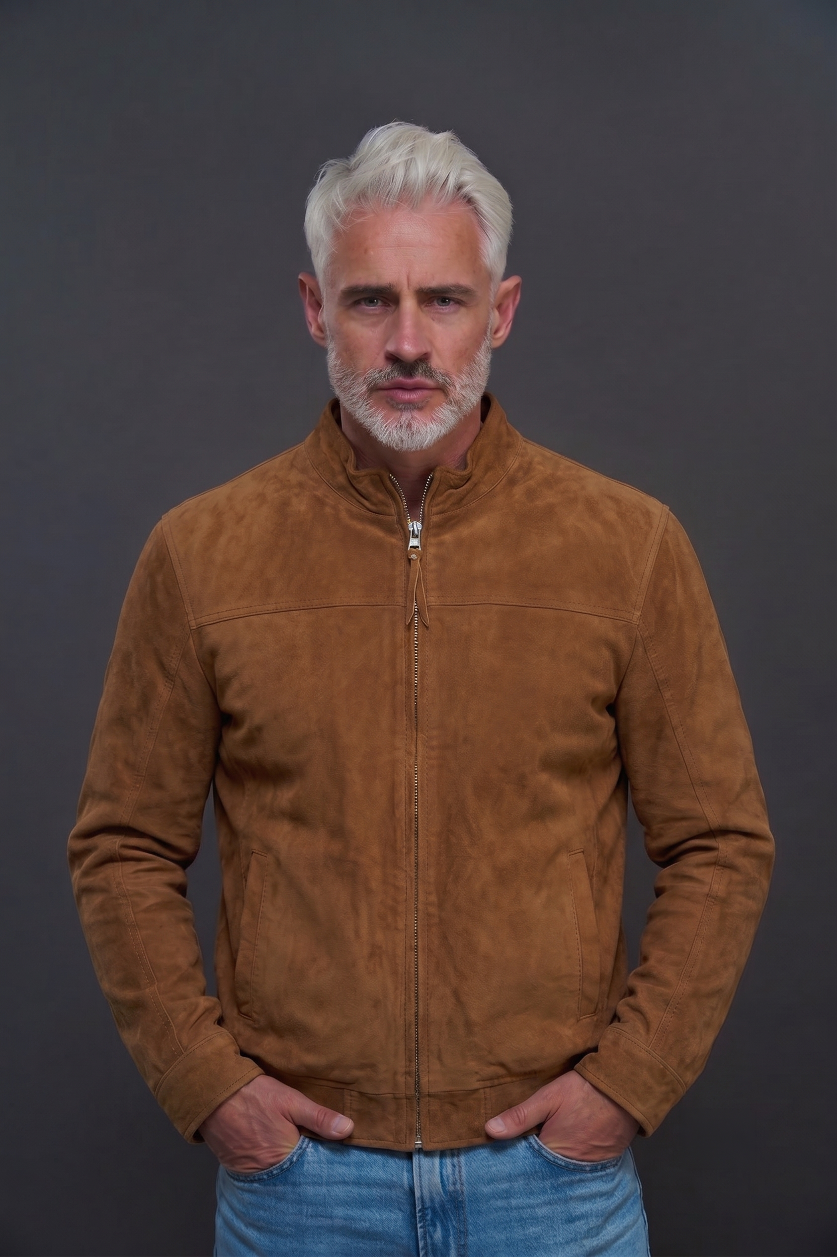 Blouson Goat Sued