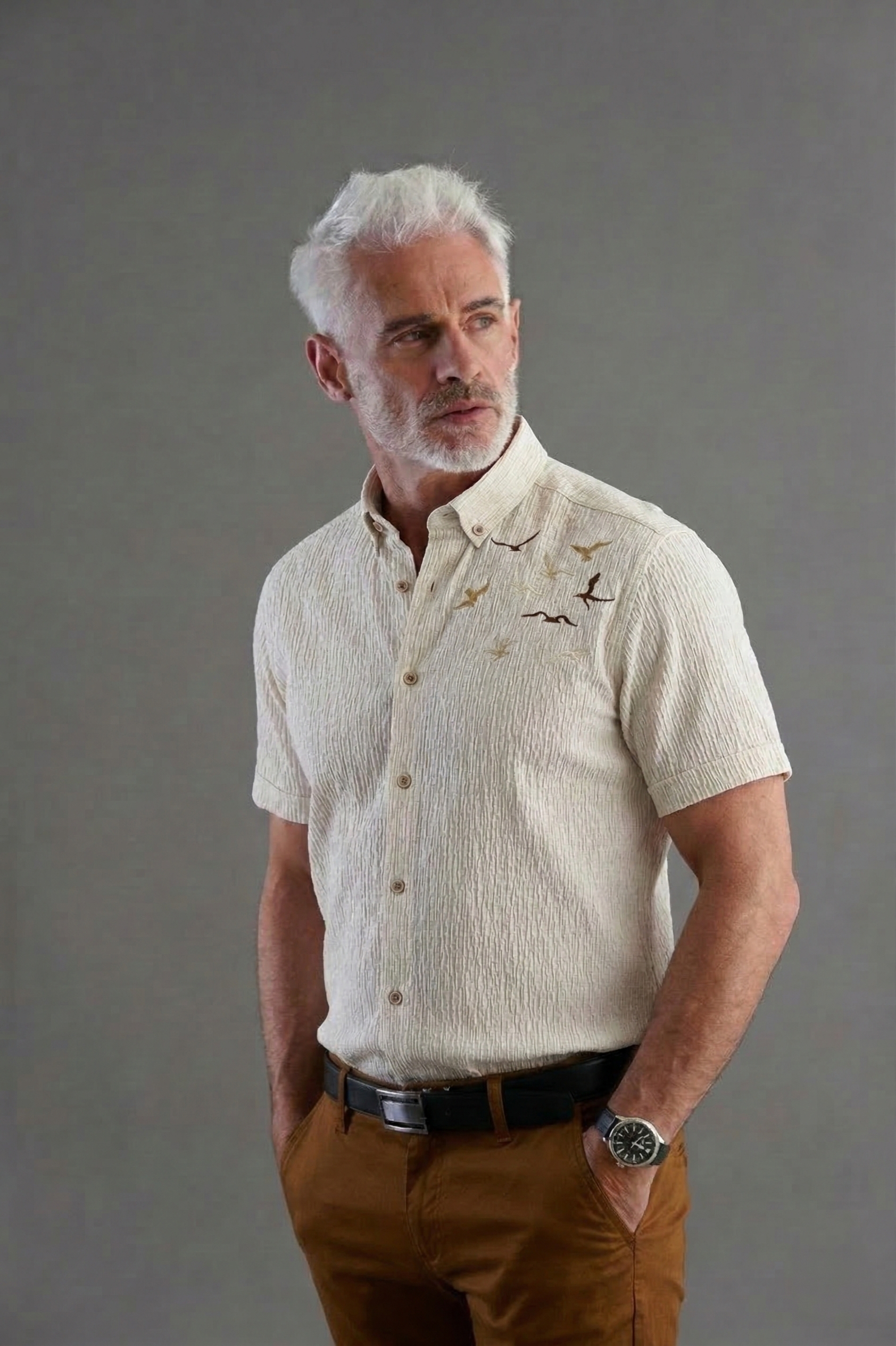 Chemisette Gt Oiseaux Slim