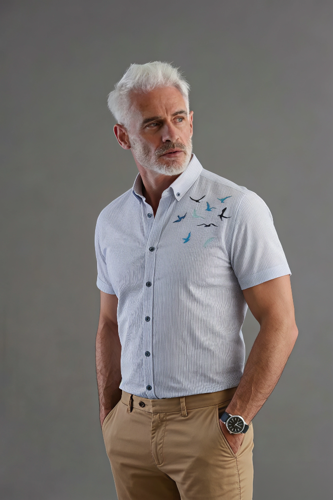 Chemisette Oiseaux Slim