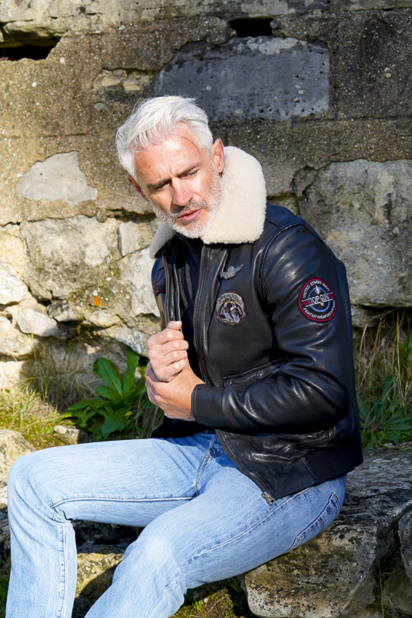 BLOUSON CUIR PILOTE