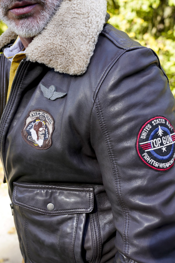 BLOUSON CUIR PILOTE